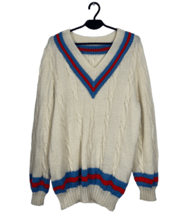 Sweter Vintage Szkolny Hand Made